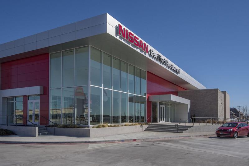 Fenton Nissan of Rockwall - commercial masonry project in Rockwall, TX