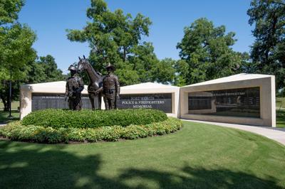 Fort Worth Police & Firefighters Memorial - Municipal / Government masonry project in Fort Worth, TX