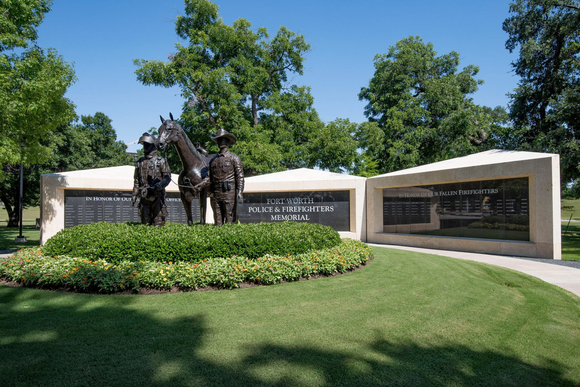 Fort Worth Police & Firefighters Memorial - Natural Stone project